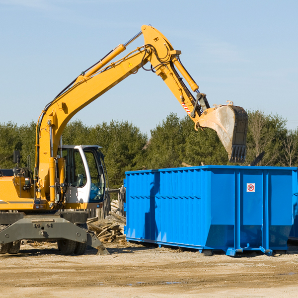 can i choose the location where the residential dumpster will be placed in Twin Lakes Wisconsin